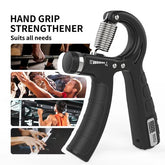 Adjustable Exerciser Hand Gripper With Counter Strengthener Adjustable Resistance Wrist Strengthener Forearm Gripper Hand Workout Squeezer Grip Strength Trainer