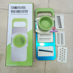 پارسل کھولیں، تسلی کے بعد پیمنٹ کریں Stainless Steel Multifunctional Vegetable Cutter & Grater | 6-in-1 Slicer, Shredder, Peeler – .....!معیار کی گارنٹی 100٪ – کھول کر چیک کریں، پھر ادائیگی کریں