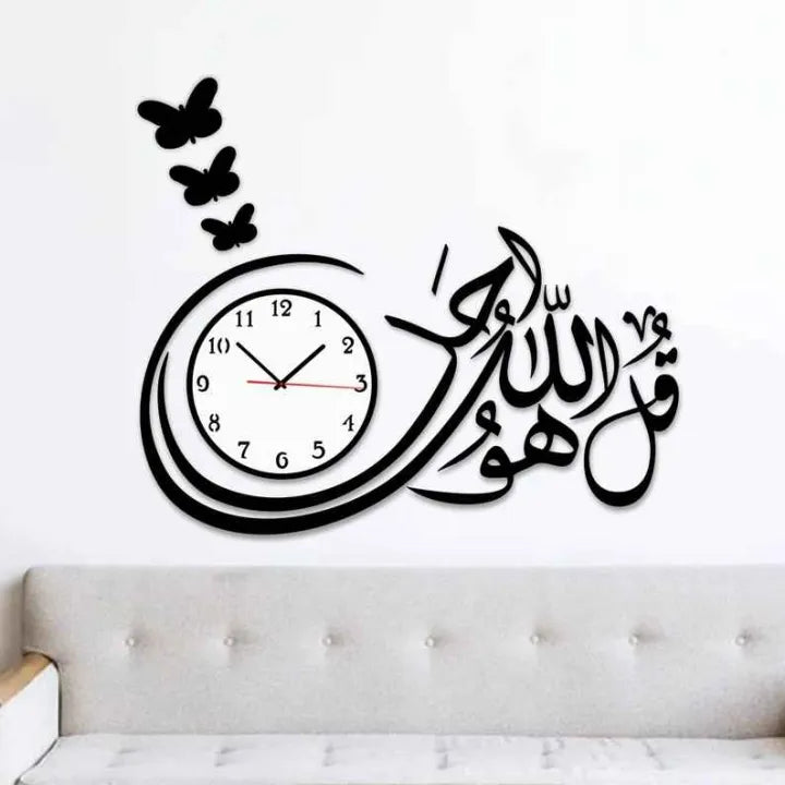 3d wall clock Wooden Wall Clock I for bedroom I Quartz Watch DIY Design