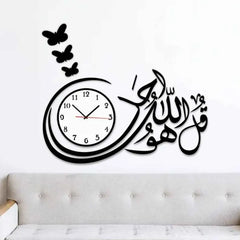 3d wall clock Wooden Wall Clock I for bedroom I Quartz Watch DIY Design