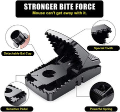 Durable Mouse Trap – Reusable Rodent Catcher For Home, Kitchen, And Office Use With Strong Spring Mechanism And Easy Setup - Pack Of 1