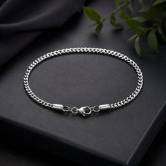 Classic Stainless Steel Foxtail Chain Bracelet