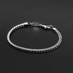 Classic Stainless Steel Foxtail Chain Bracelet